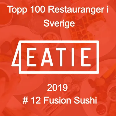 Eatie – Top 100 restaurants in Sweden 2019, no. 12