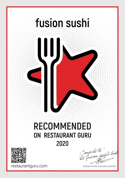 Recommended on Restaurant Guru 2020